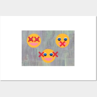 The Three Wise Emojies II Posters and Art